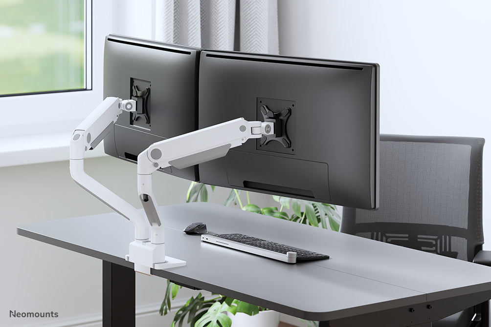 Neomounts DS70S-950WH2 Monitorarm 17-35" - Gasfeder - Topfix - 180°-Stopp