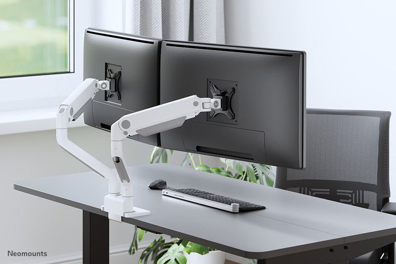 Neomounts DS70S-950WH2 Monitorarm 17-35" - Gasfeder - Topfix - 180°-Stopp