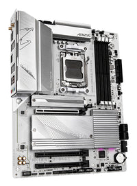GIGABYTE B650 AORUS ELITE AX ICE Mainboard – Unterstützt AMD Ryzen 9000 CPUs, 12+2+2 Phasen digitales VRM, bis zu 8000 MHz DDR5 (OC), 1xPCIe 5.0 + 2xPCIe 4.0 M.2, Wi-Fi 6E, 2.5GbE LAN, USB 3.2 Gen 2x2