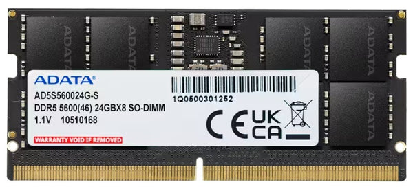 ADATA AD5S560024G-S Speichermodul 24 GB 1 x 24 GB DDR5 5600 MT/s 262-pin SO-DIMM