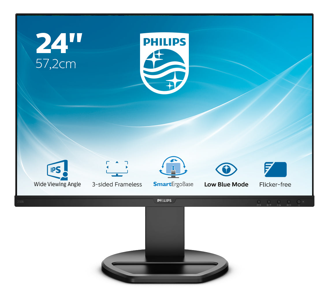 Philips 230B8QJEB/00 Computerbildschirm 57,1 cm (22.5") 1920 x 1200 Pixel WUXGA LED Schwarz
