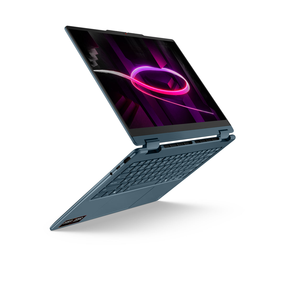 Lenovo Yoga 7 2-in-1 14AGP11 Copilot+ PC AMD Ryzen AI 7 445 Hybrid (2-in-1) 35,6 cm (14") Touchscreen 2.8K 16 GB LPDDR5x-SDRAM 512 GB SSD Wi-Fi 7 (802.11be) Windows 11 Home Türkis Deutsch