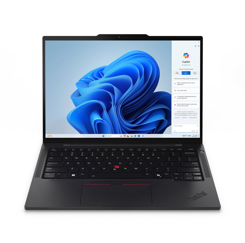 Lenovo ThinkPad T14s Gen 5 Intel Core Ultra 7 155U Laptop 35,6 cm (14") WUXGA 16 GB LPDDR5x-SDRAM 512 GB SSD Wi-Fi 6E (802.11ax) Windows 11 Pro Deutsch Schwarz