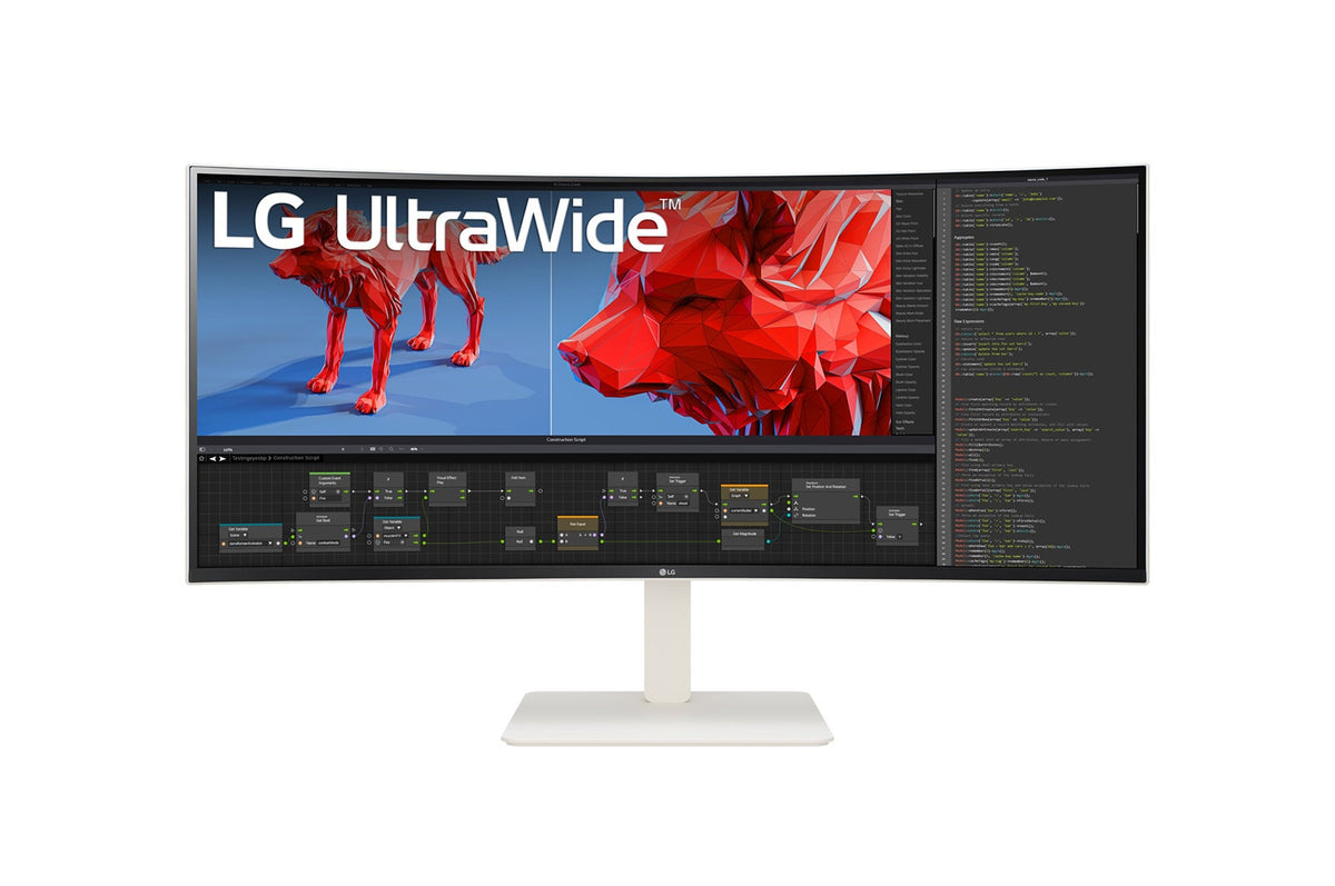 LG 38BR85QC-W Computerbildschirm 96,5 cm (38") 3840 x 1600 Pixel UltraWide Quad HD+ LCD Weiß