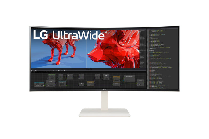 LG 38BR85QC-W Computerbildschirm 96,5 cm (38") 3840 x 1600 Pixel UltraWide Quad HD+ LCD Weiß