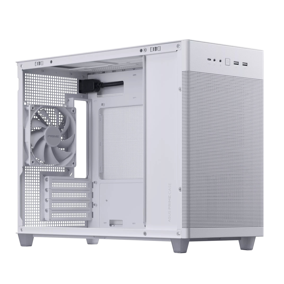 ASUS Prime AP201 MicroATX Mini Tower Weiß