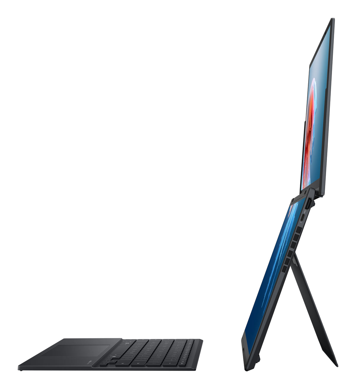 ASUS Zenbook Duo UX8406CA-QL194W Intel Core Ultra 9 285H Hybrid (2-in-1) 35,6 cm (14") Touchscreen WUXGA 32 GB LPDDR5x-SDRAM 1 TB SSD Wi-Fi 7 (802.11be) Windows 11 Home Grau QWERTZ Deutsch