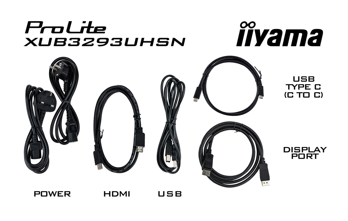 iiyama ProLite XUB3293UHSN-B5 Computerbildschirm 80 cm (31.5") 3840 x 2160 Pixel 4K Ultra HD LCD Schwarz