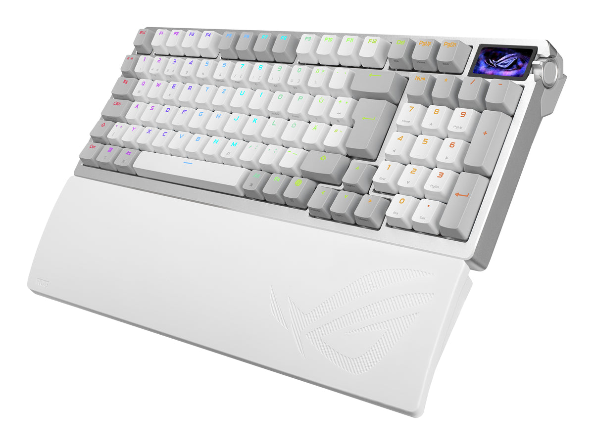 ASUS ROG Azoth 96 HE Tastatur Gaming USB + RF Wireless + Bluetooth QWERTZ Deutsch Weiß