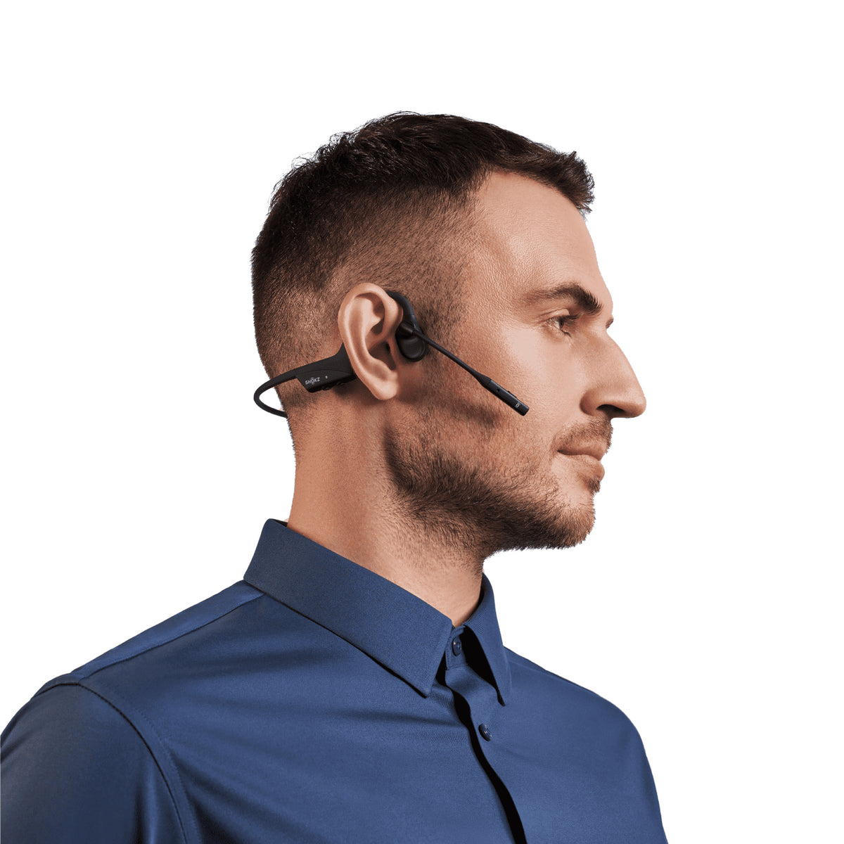 SHOKZ OpenComm2 UC 2025 Upgrade Wireless Bone Conduction Headset Office/Call Center Bluetooth Black