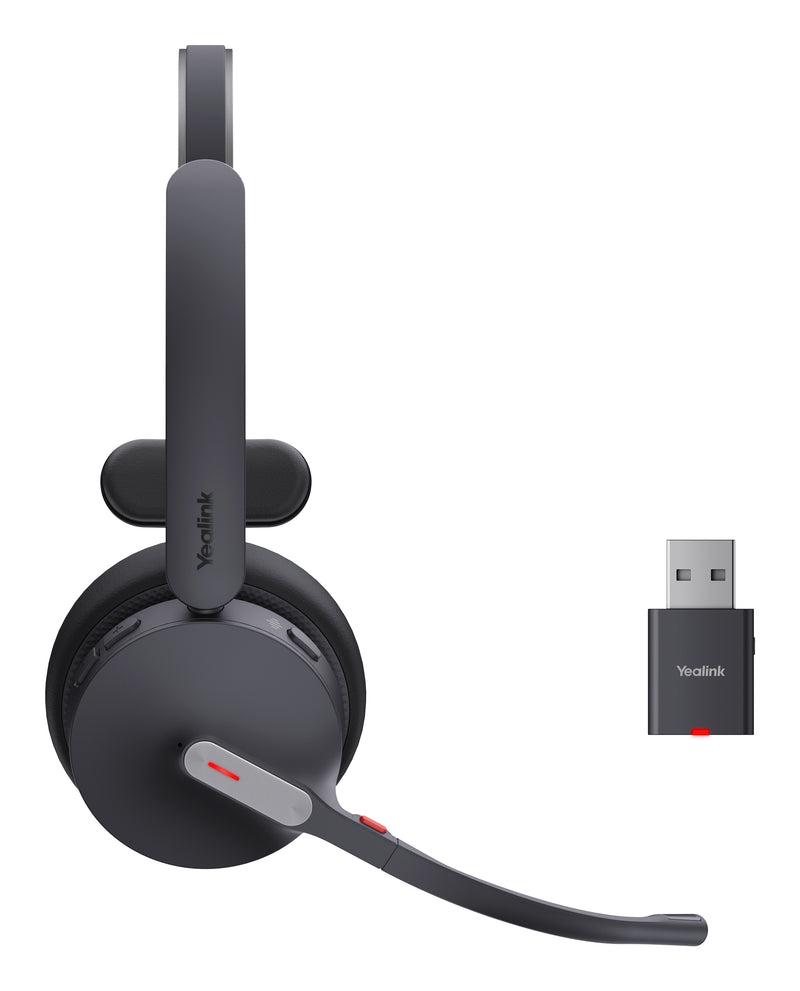 Yealink WH64 Hybrid Mono UC Kopfhörer Kabellos Kopfband Büro/Callcenter Mikro-USB Bluetooth Schwarz