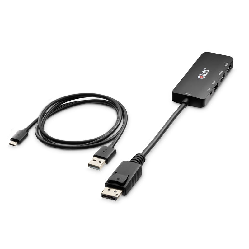 CLUB3D DisplayPort™ to Triple HDMI™ 8K60Hz Hub