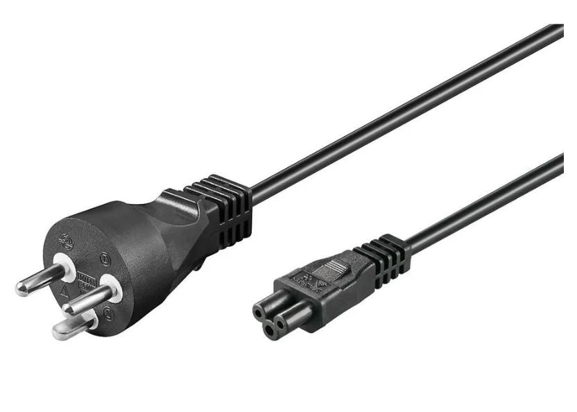 Microconnect PE120819 Stromkabel Schwarz 1,8 m Netzstecker Typ K C5-Koppler