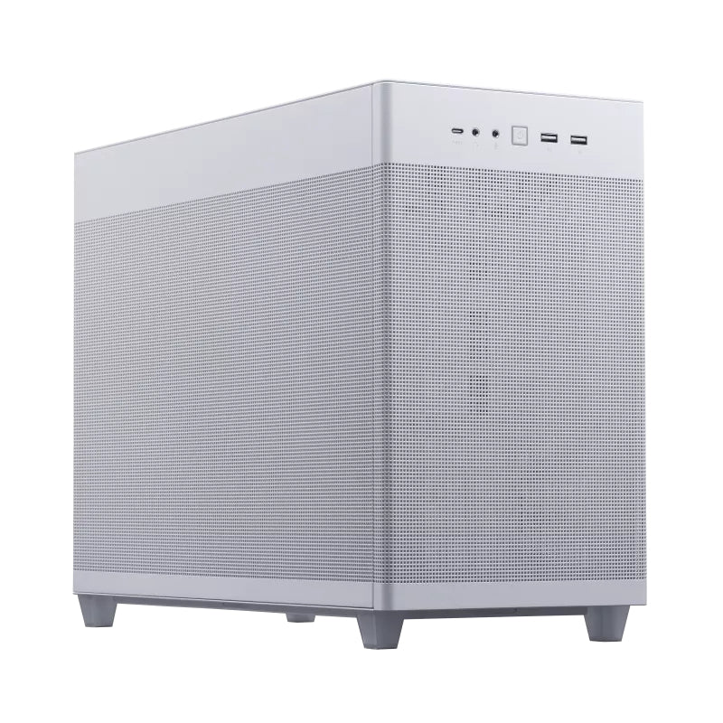 ASUS PRIME AP201 CASE TG WHITE Mini Tower Weiß