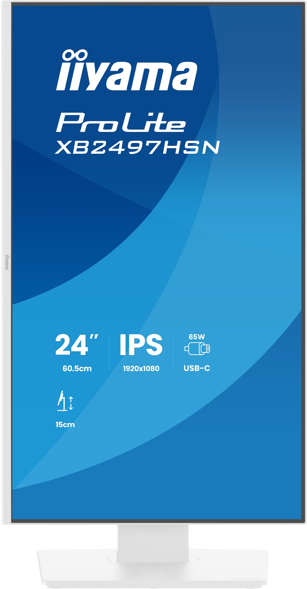 iiyama ProLite XB2497HSN-W1 Écran d'ordinateur 60,5 cm (23.8") 1920 x 1080 pixels Full HD LED Blanc