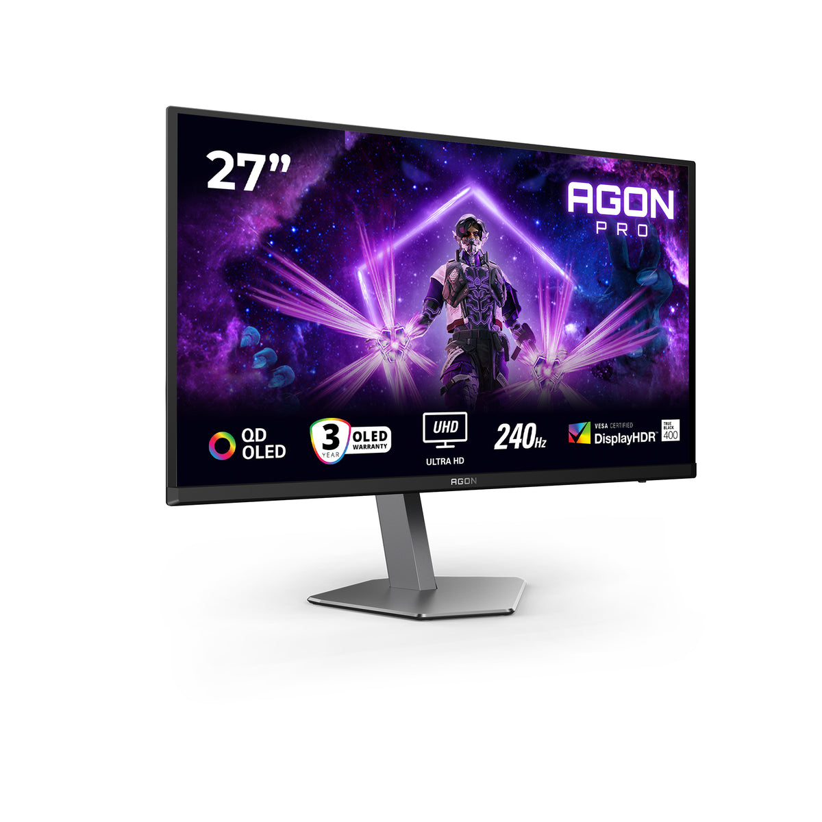 AOC G2 AG276UZD Computerbildschirm 67,3 cm (26.5") 3840 x 2160 Pixel 4K Ultra HD OLED Schwarz