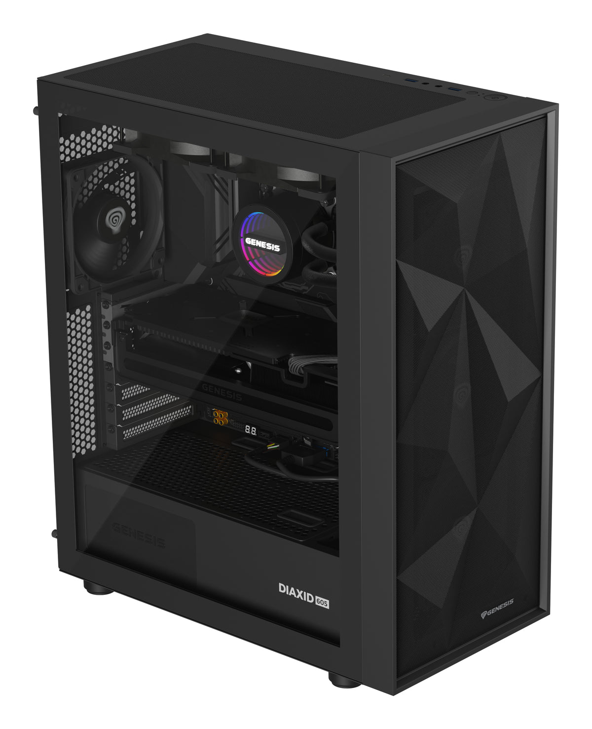 GENESIS NLG-2318 Computerkühlsystem Prozessor All-in-One-Flüssigkeitskühler Schwarz