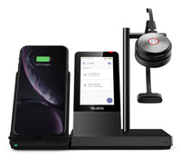 Yealink WH66 Mono Teams Persönliches Audio-Konferenzsystem Kabellos Kopfband Büro/Callcenter USB Typ-A Bluetooth Ladestation Schwarz