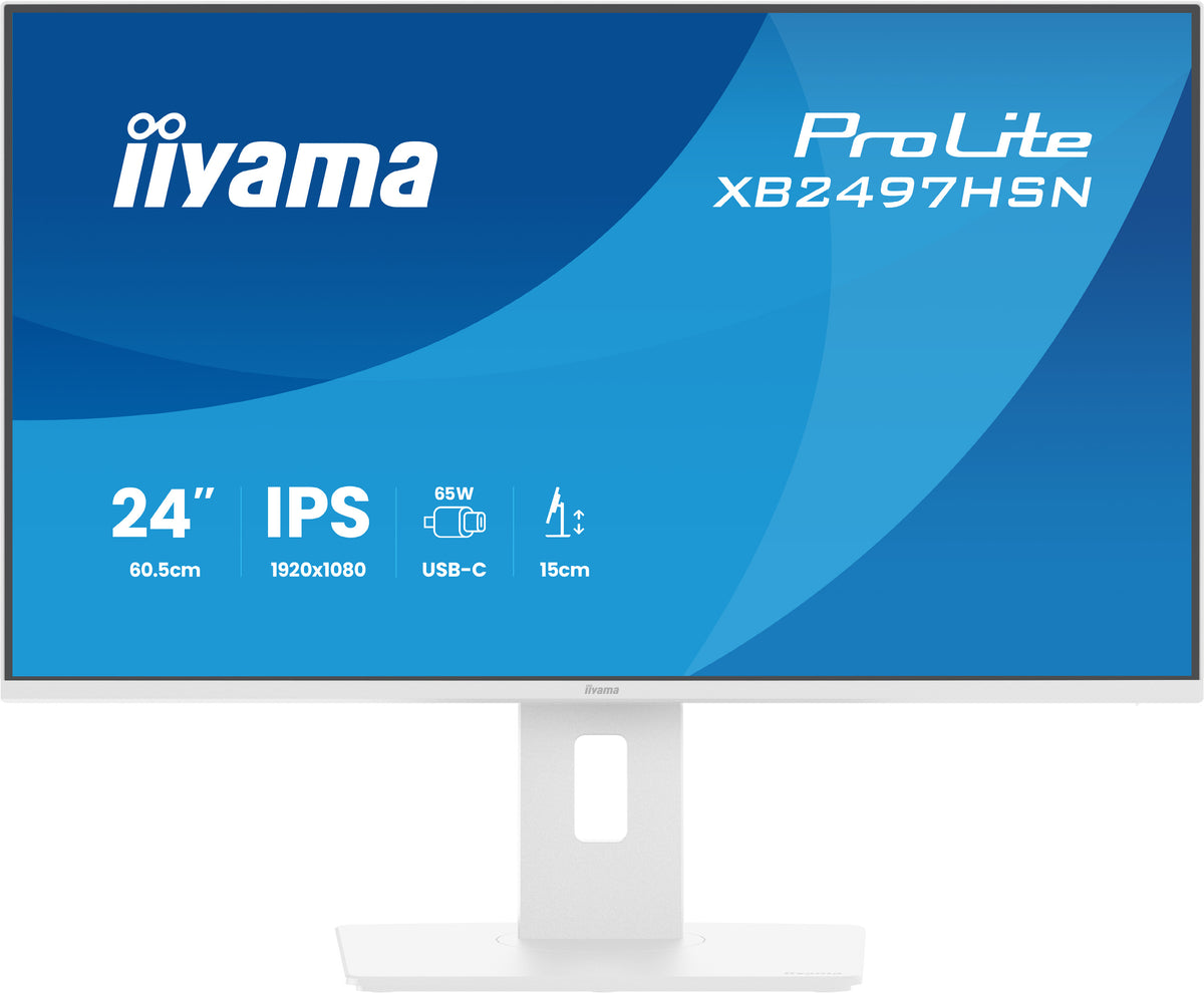 iiyama ProLite XB2497HSN-W1 Écran d'ordinateur 60,5 cm (23.8") 1920 x 1080 pixels Full HD LED Blanc