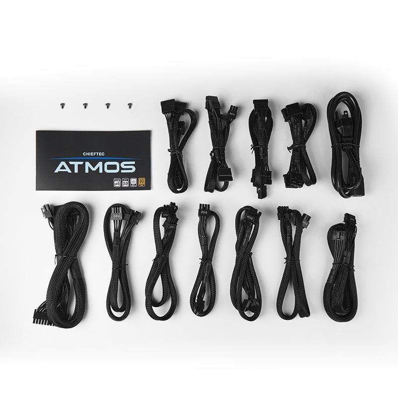 Chieftec Atmos Netzteil 750 W 20+4 pin ATX ATX Schwarz