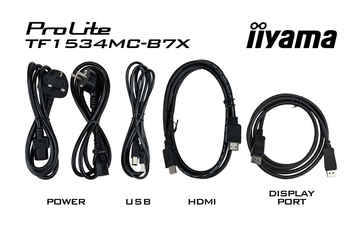 iiyama TF1534MC-B7X Computerbildschirm 38,1 cm (15") 1024 x 768 Pixel XGA LED Touchscreen Multi-Nutzer Schwarz
