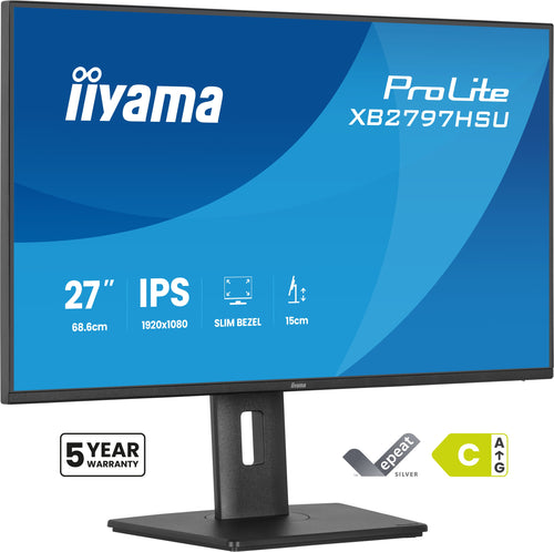 iiyama ProLite XB2797HSU-B1 Computerbildschirm 68,6 cm (27") 1920 x 1080 Pixel Full HD LED Schwarz