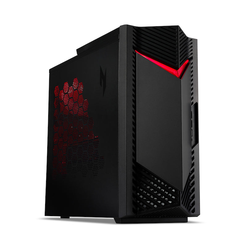 Acer NITRO 50 N50-660 Intel Core Ultra 7 265F 32 GB DDR5-SDRAM 1 TB SSD NVIDIA GeForce RTX 5060 Windows 11 Home Desktop PC Schwarz, Rot