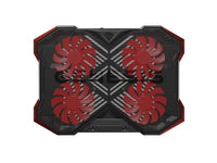 GENESIS Oxid 260 Llaptop-Kühlpad 43,9 cm (17.3") 1010 RPM Schwarz, Rot