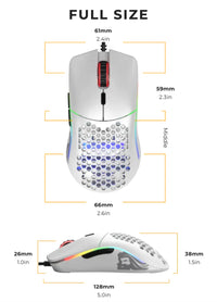 Glorious Gaming Model O Maus Rechts USB Typ-A Optisch 12000 DPI
