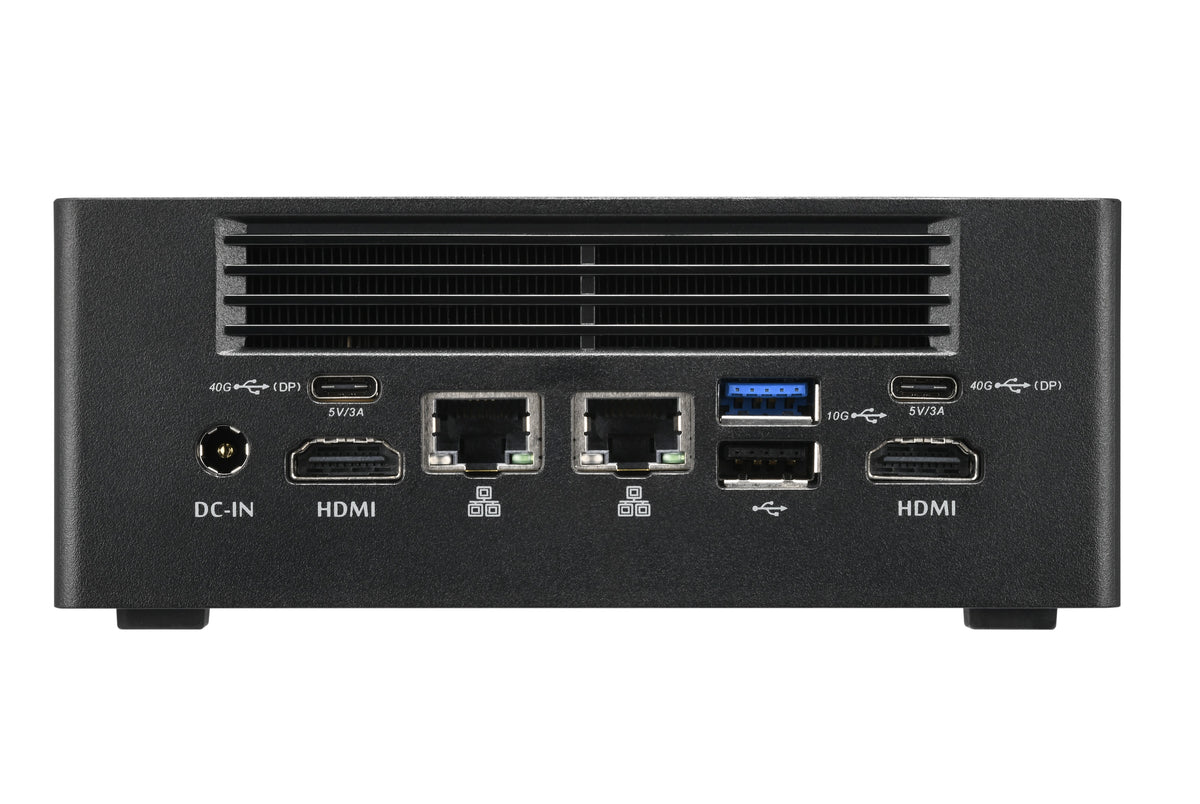 Shuttle Nano PC NT10H5, Intel Core Ultra 5 125H, Intel Arc graphics, 2xHDMI, 2xUSB 4.0 (DP), 2x2.5Gbit LAN, VESA, 24/7 Dauerbetrieb