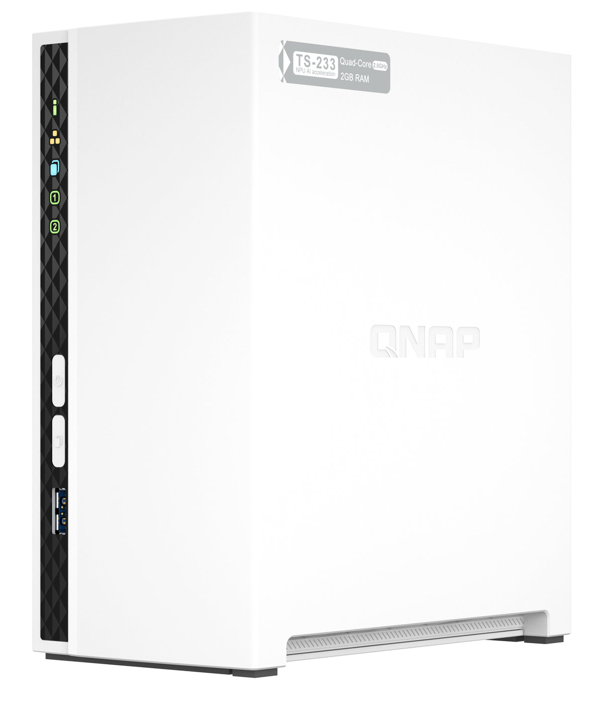 QNAP TS-233 NAS & Speicherserver Tower ARM Cortex-A55 2 GB 0 TB QNAP QTS Weiß