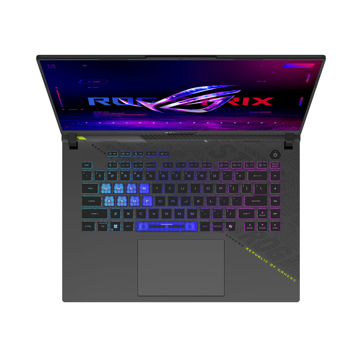 ASUS ROG Strix G16 G614PW-TS092W AMD Ryzen™ 9 8940HX Laptop 40,6 cm (16") WQXGA 32 GB DDR5-SDRAM 1 TB SSD NVIDIA GeForce RTX 5080 Wi-Fi 6E (802.11ax) Windows 11 Home Grau QWERTZ Deutsch
