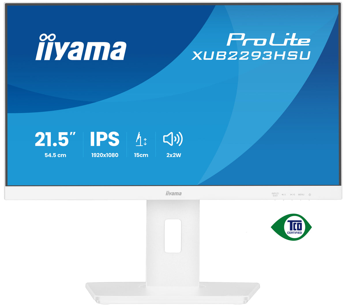 iiyama ProLite XUB2293HSU-W7 Computerbildschirm 54,6 cm (21.5") 1920 x 1080 Pixel Full HD LED Weiß