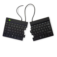 R-Go Tools Ergonomische Tastatur R-Go Split Break v2 mit Pausensoftware, geteilte Tastatur, AZERTY (FR), verkabelt, schwarz