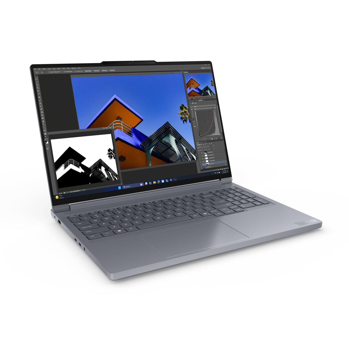 Lenovo ThinkBook 16p G6 ADR AMD Ryzen™ 9 8940HX Laptop 40,6 cm (16") WQXGA 32 GB DDR5-SDRAM 1 TB SSD NVIDIA GeForce RTX 5060 Wi-Fi 7 (802.11be) Windows 11 Pro Deutsch Grau