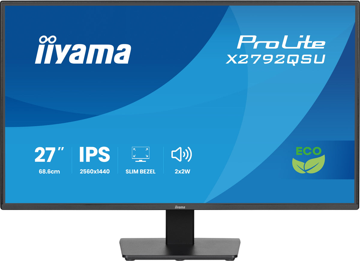 iiyama ProLite X2792QSU-B1 Computerbildschirm 68,6 cm (27") 2560 x 1440 Pixel Quad HD LED Schwarz