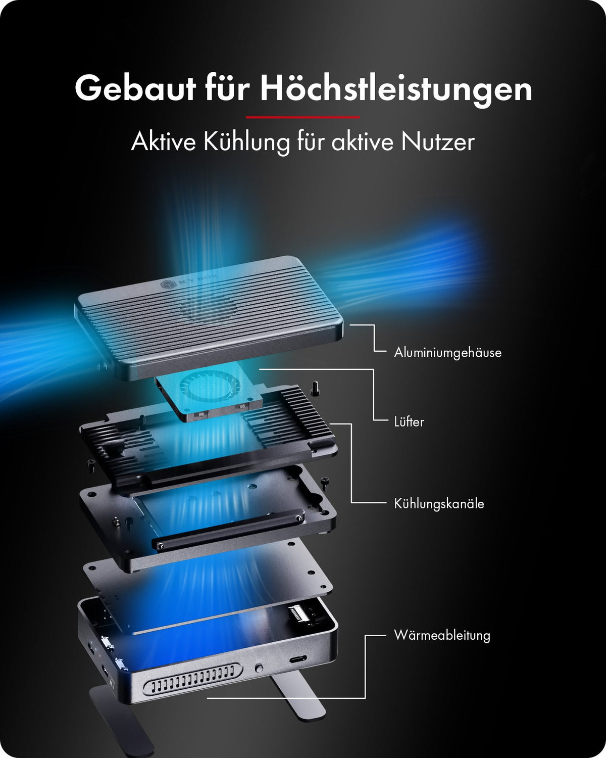 ICY BOX Heart RAID 2818 RAID & DockingStation für 2x M.2 NVMe SSD