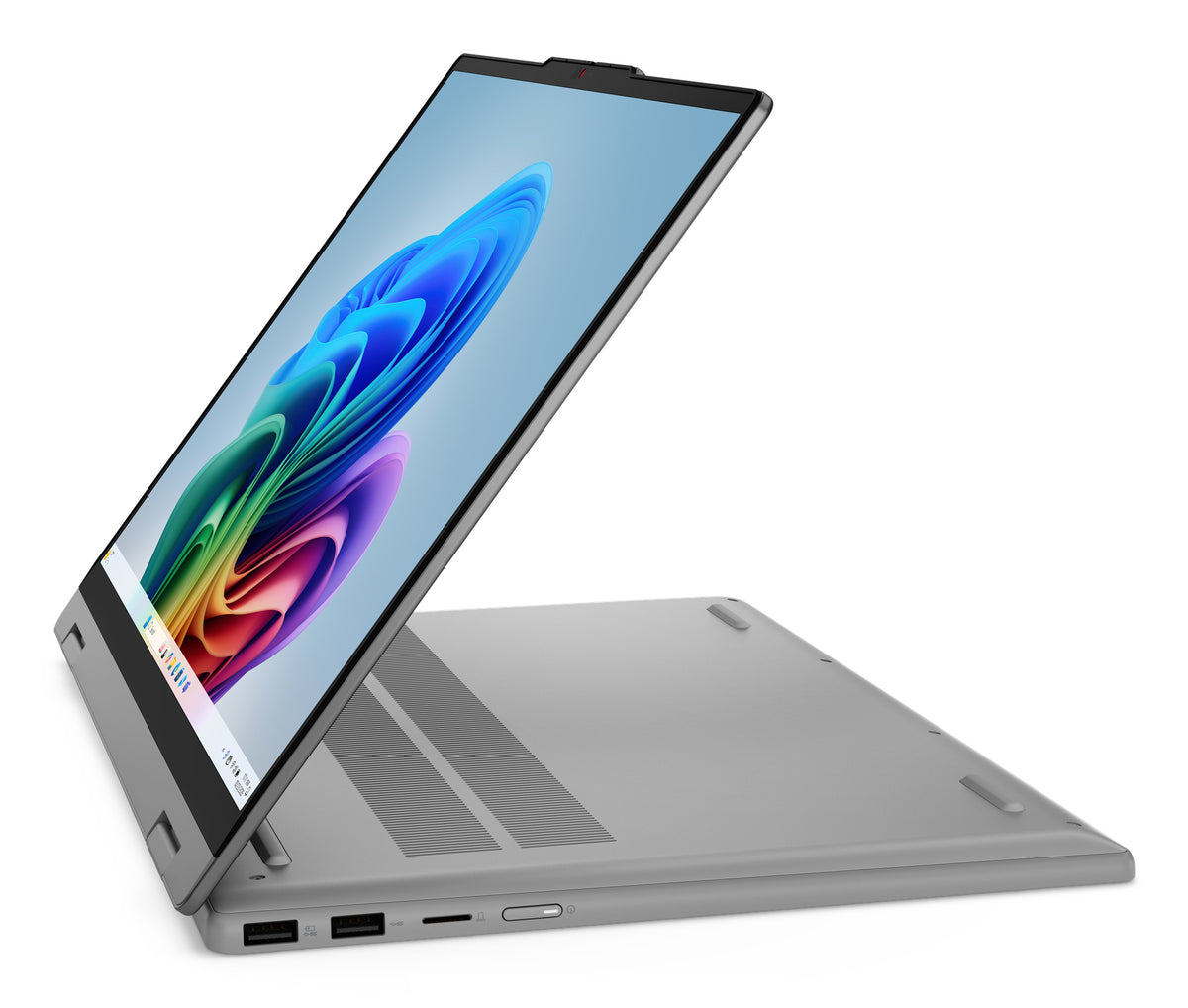 Lenovo IdeaPad 5 2-in-1 15AGP11 Copilot+ PC AMD Ryzen AI 7 445 Hybrid (2-in-1) 38,9 cm (15.3") Touchscreen WUXGA 16 GB DDR5-SDRAM 1 TB SSD Wi-Fi 7 (802.11be) Windows 11 Home Deutsch Grau