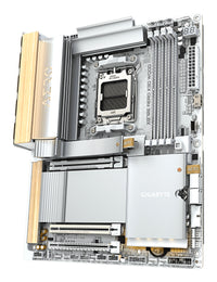 GIGABYTE X870E AERO X3D WOOD Mainboard - Unterstützt AMD Ryzen 9000 CPUs, digitales 16+2+2-Phasen-VRM, bis zu 9000Hz DDR5 (O.C.), 2xPCIe 5.0 + 2xPCIe 4.0, Wi-Fi 7, 5GbE LAN, USB 4