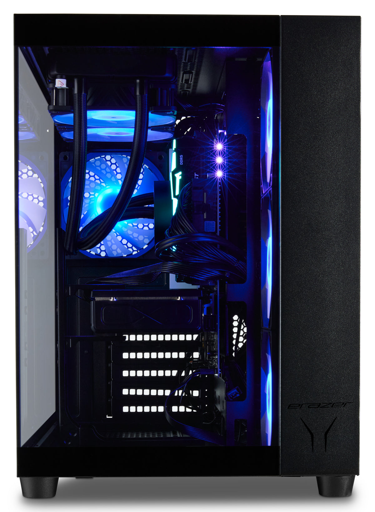 ERAZER Tank X15 (MD 340128) AMD Ryzen™ 7 7800X3D 32 GB DDR5-SDRAM 1 TB SSD NVIDIA GeForce RTX 5060 Ti Windows 11 Home Tower PC Schwarz