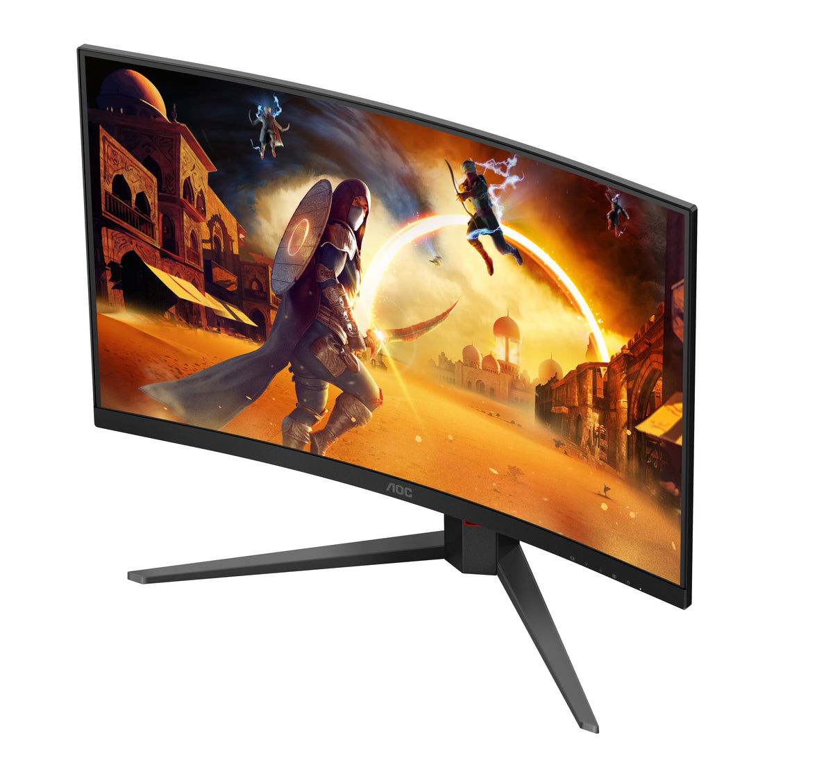 AOC G4 C32G4Z Computerbildschirm 80 cm (31.5") 1920 x 1080 Pixel Full HD LCD Schwarz, Rot