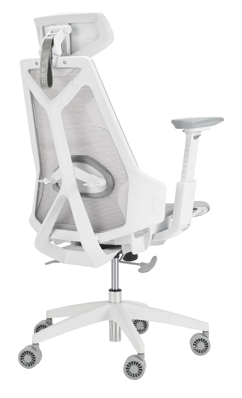 ASUS ROG Destrier Ergo Core White PC-Gamingstuhl Netz-Sitz Weiß