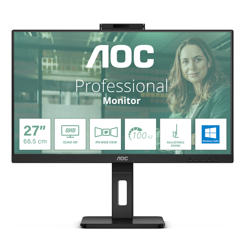 AOC Q27P3CW Computerbildschirm 68,6 cm (27") 2560 x 1440 Pixel Quad HD LED Schwarz