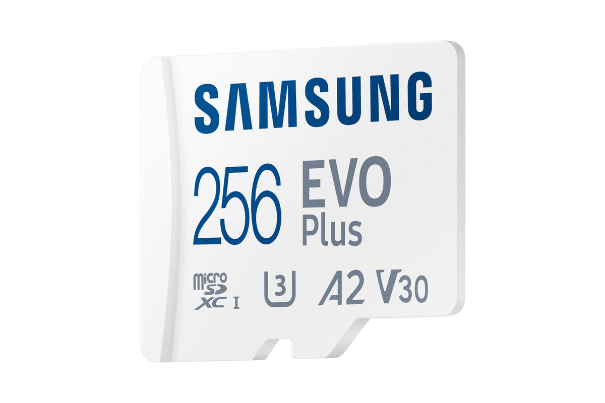 Samsung EVO Plus microSD-Speicherkarte (2024) (inkl. SD Adapter) - 256 GB