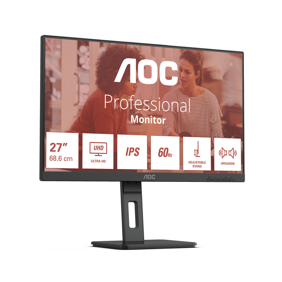 AOC E3 U27E3UF Computerbildschirm 68,6 cm (27") 3840 x 2160 Pixel 4K Ultra HD LED Schwarz