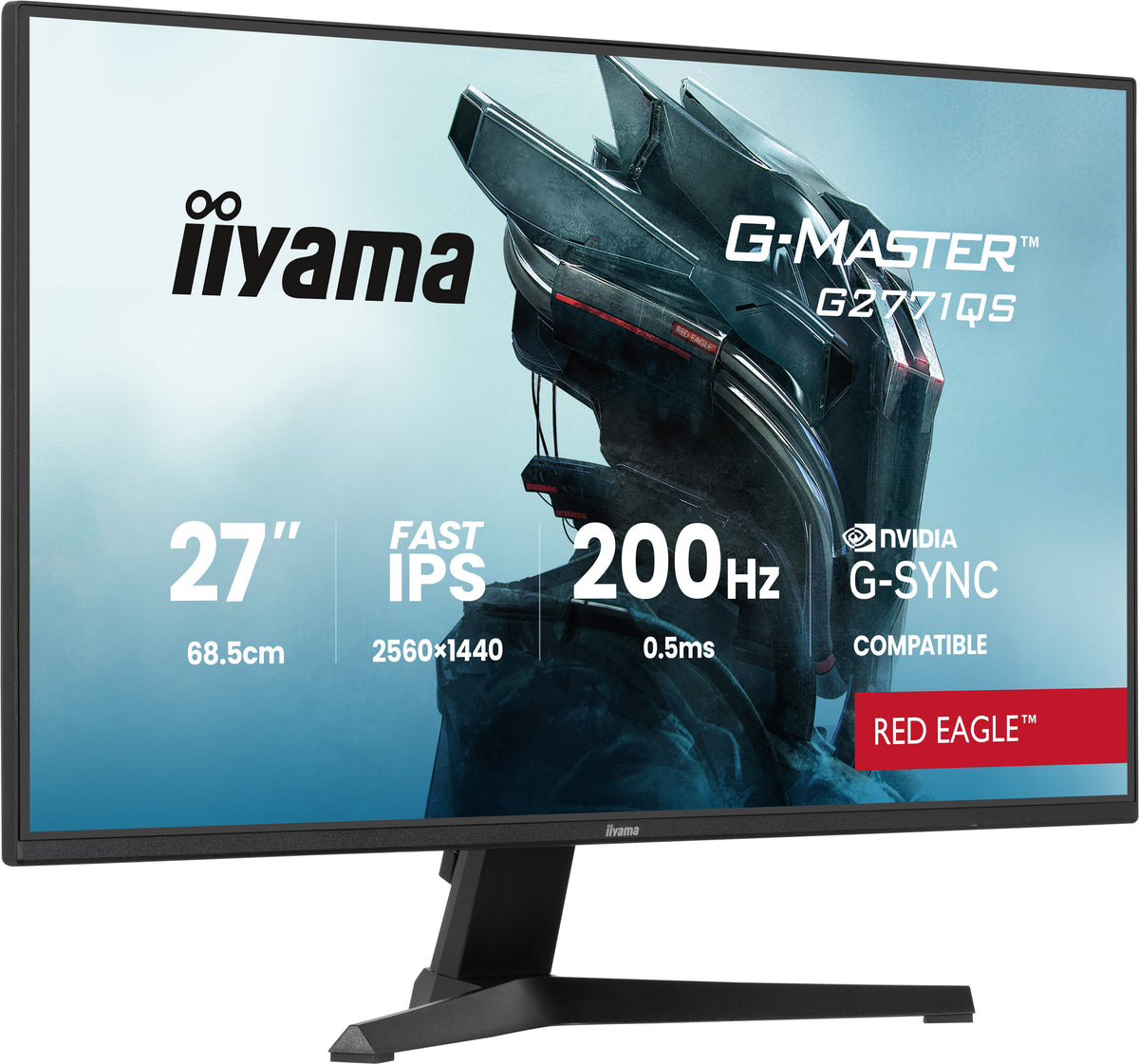 iiyama G-MASTER G2771QS-B1 Computerbildschirm 68,6 cm (27") 2560 x 1440 Pixel Wide Quad HD Schwarz