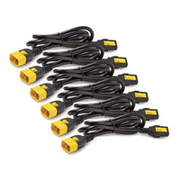 APC Netzkabel-Set (6 Stück), verriegelbar, C13 bis C14, 0,6 m, rot