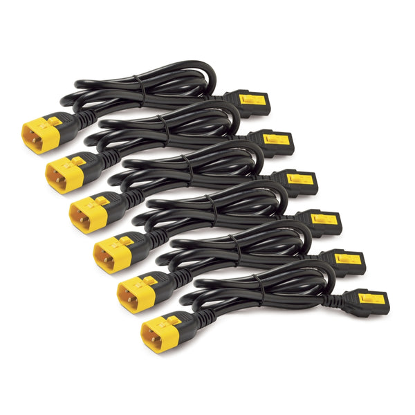 APC Netzkabel-Set (6 Stück), verriegelbar, C13 bis C14, 0,6 m, rot