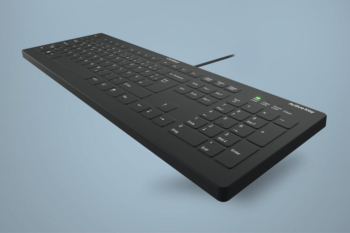 Contour Design Active Key AK-C8112-U1-B Tastatur Medizinisch USB Deutsch Weiß