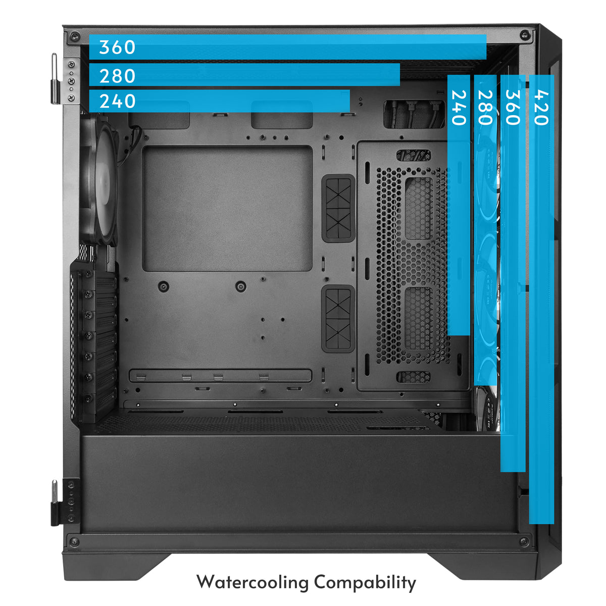 Chieftec PC- Gehäuse GA-01B-L-OP APEX LUMO Midi Tower Schwarz